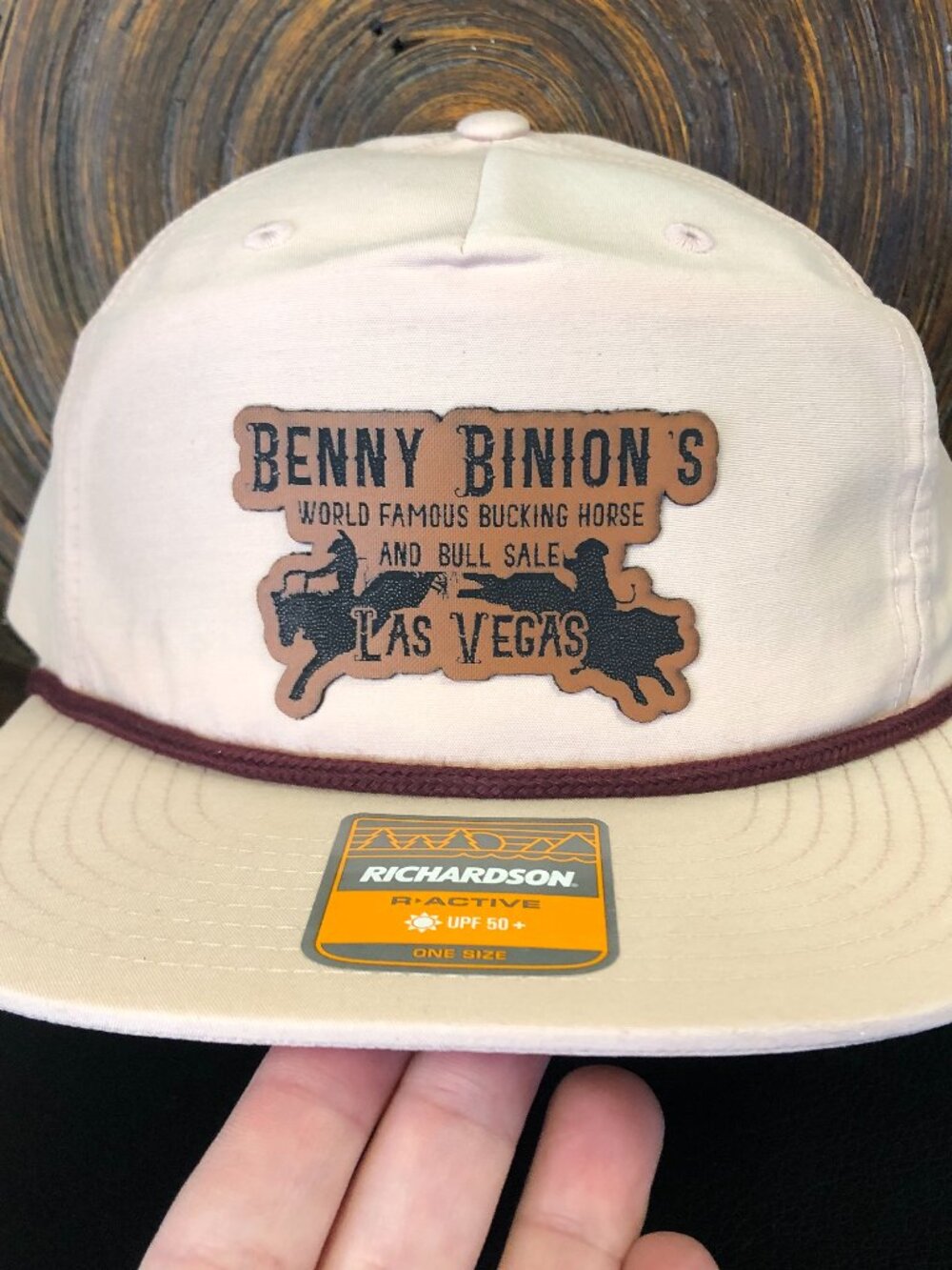 Benny Binion’s Bucking Horse & Bull Sale Rope Hat – Richardson 256 – New